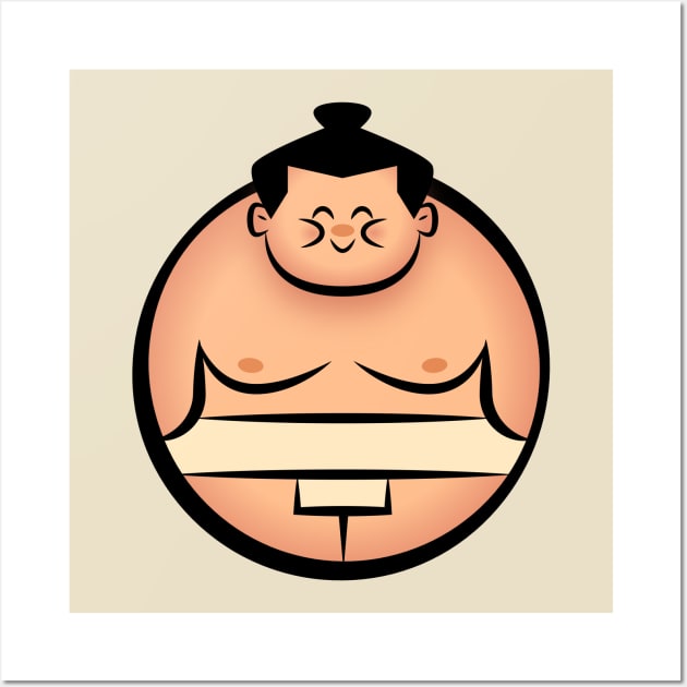 Chubby Sumo Wall Art by jmenas